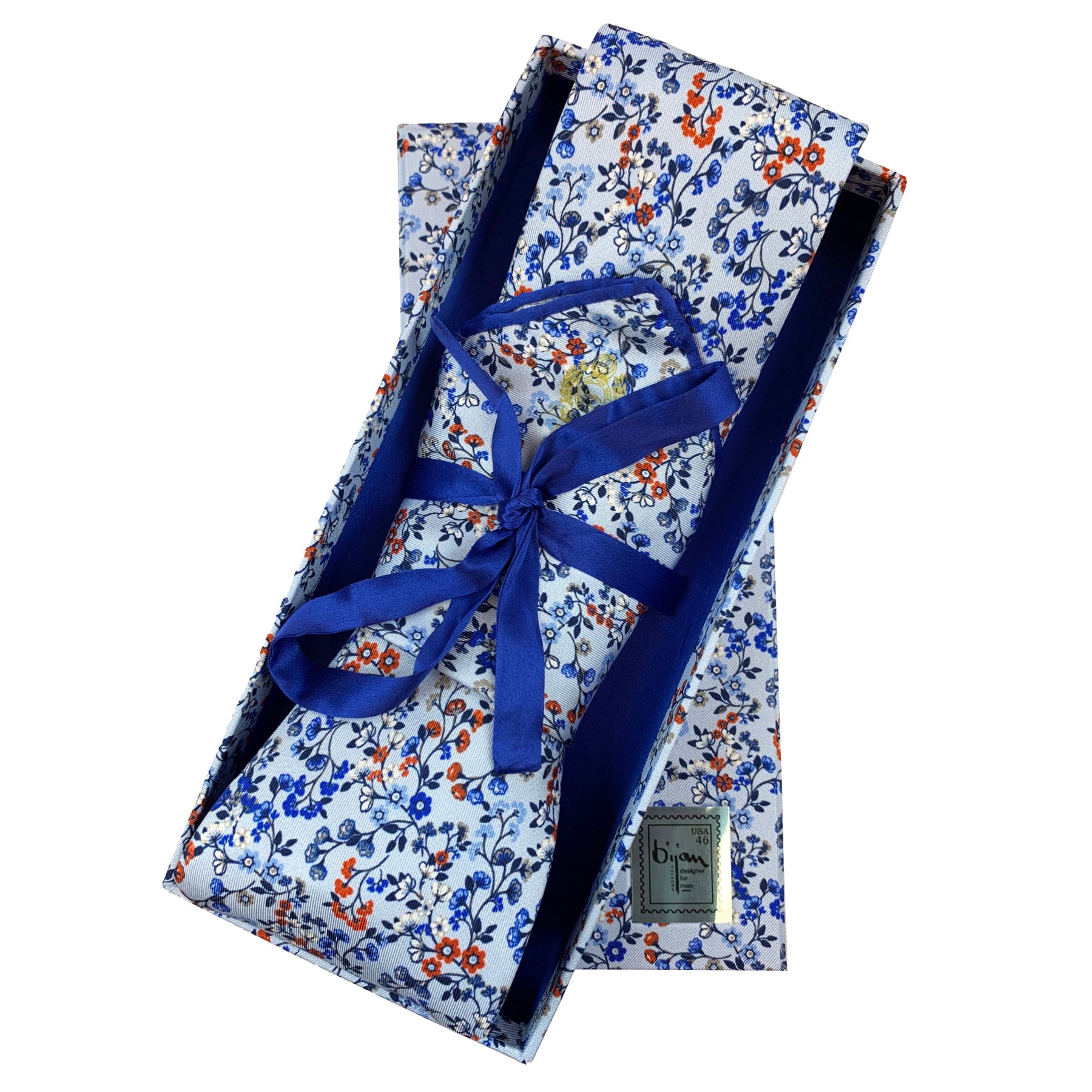 Bijan Pure Silk Tie Set House of Bijan