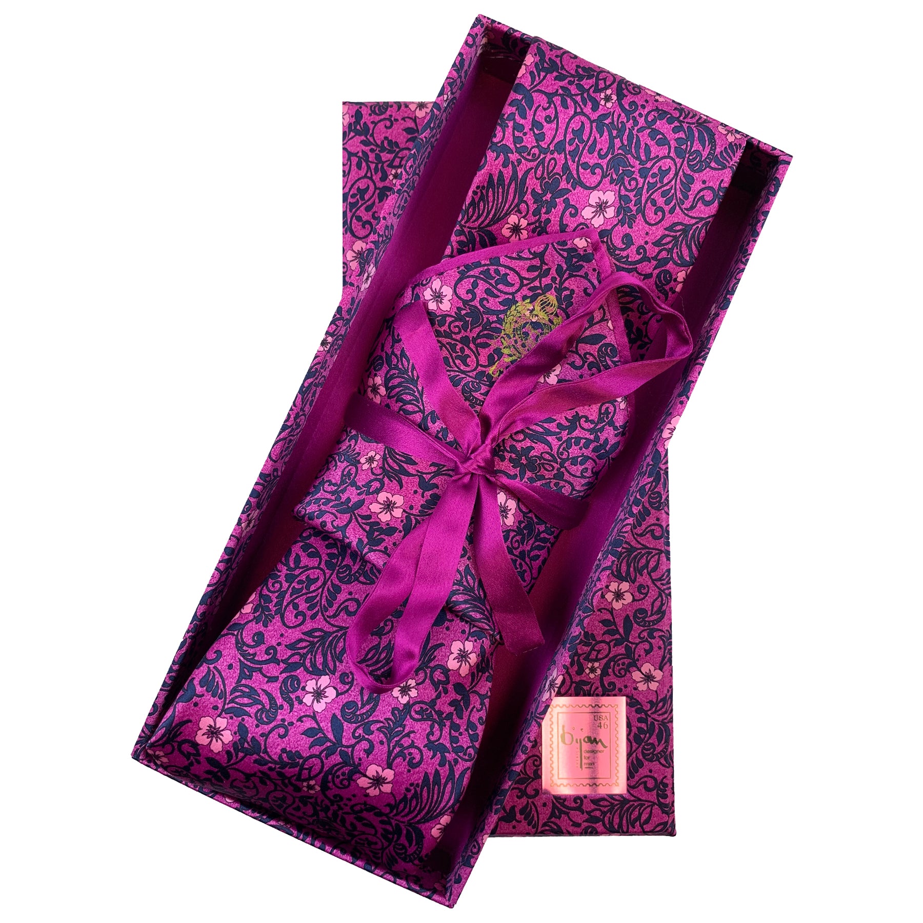Bijan Pure Silk Tie Set House of Bijan