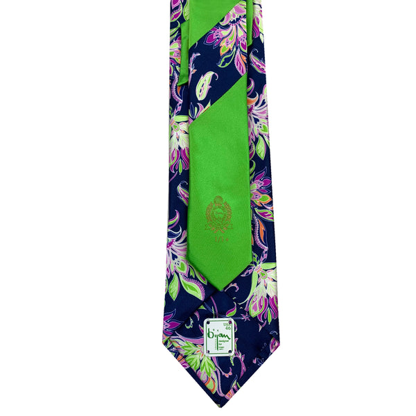 Bijan Colorful Print Pure Silk Tie Set