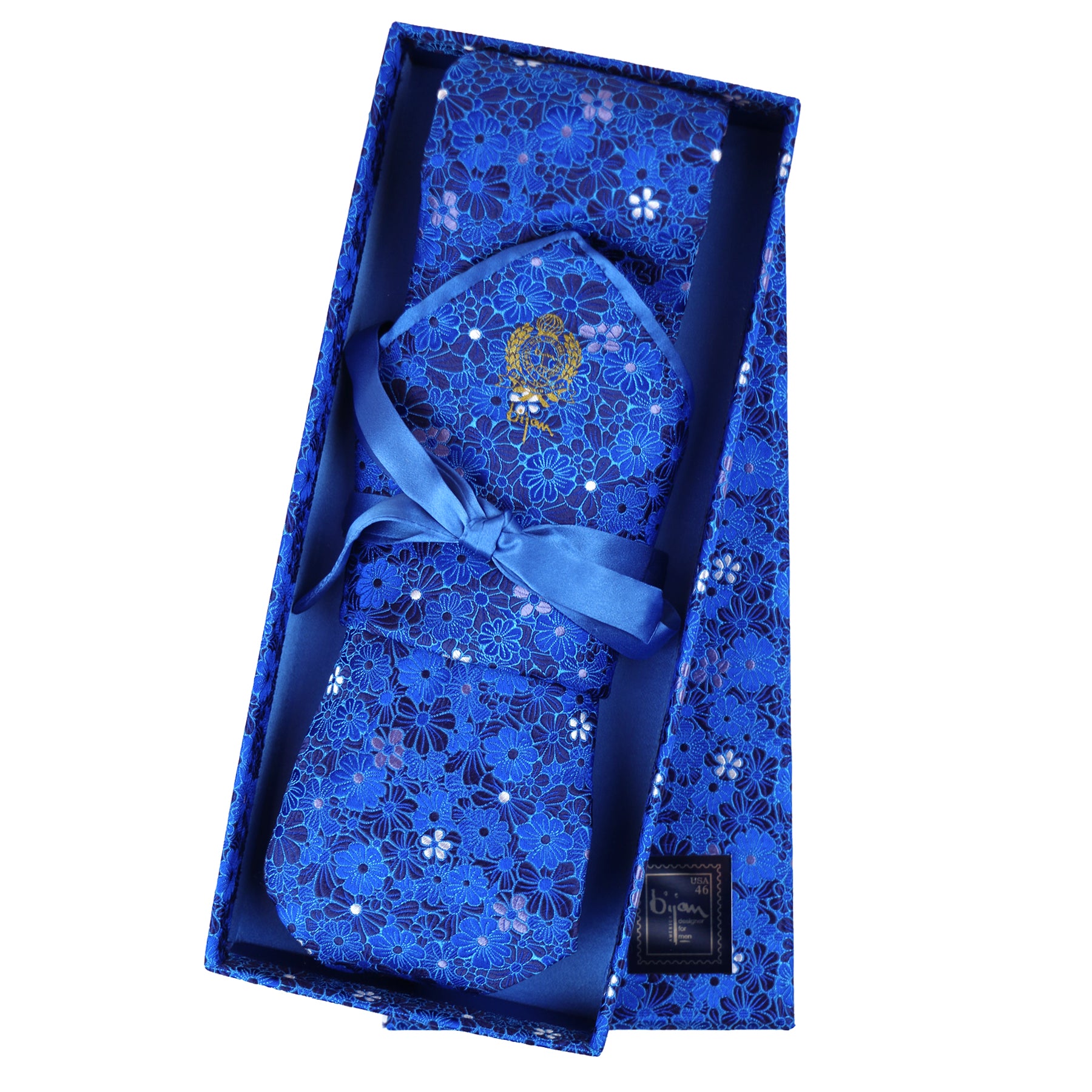 Bijan Pure Silk Tie Set House of Bijan