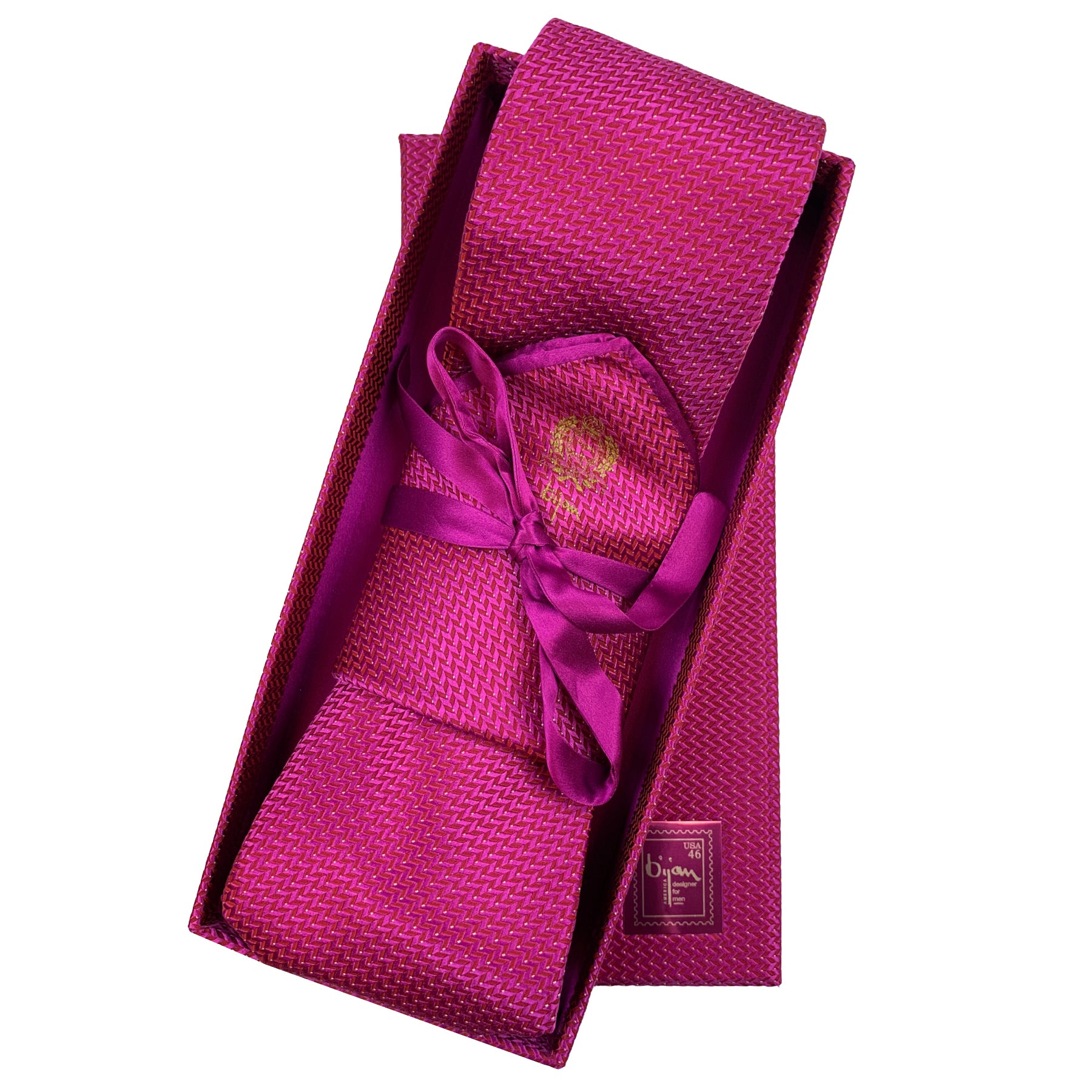 Bijan Pure Silk Tie Set House of Bijan
