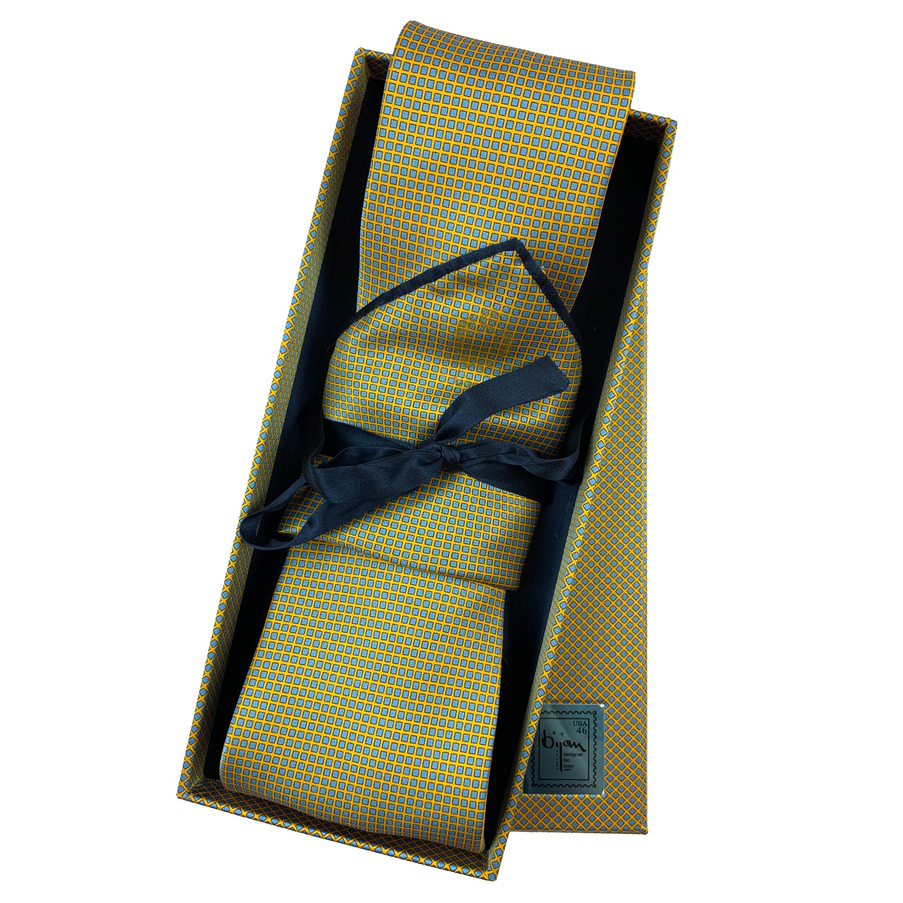 Bijan Pure Silk Tie Set House of Bijan