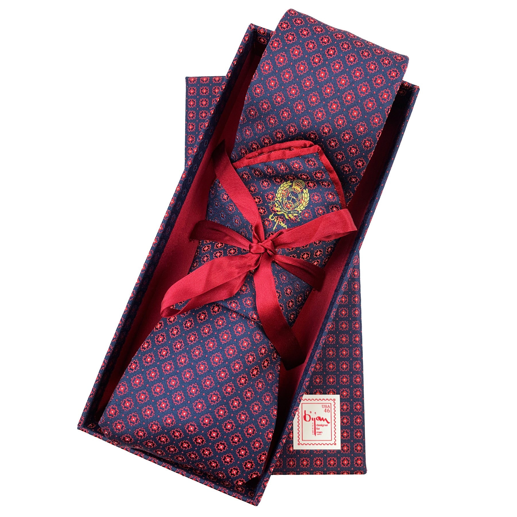 Bijan Pure Silk Tie Set House of Bijan