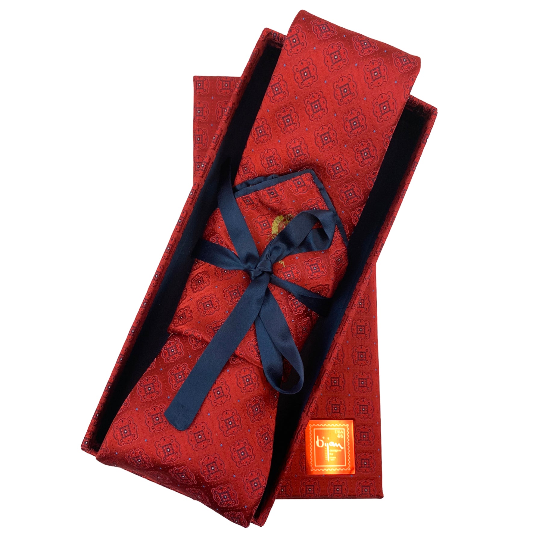 Bijan Pure Silk Tie Set House of Bijan