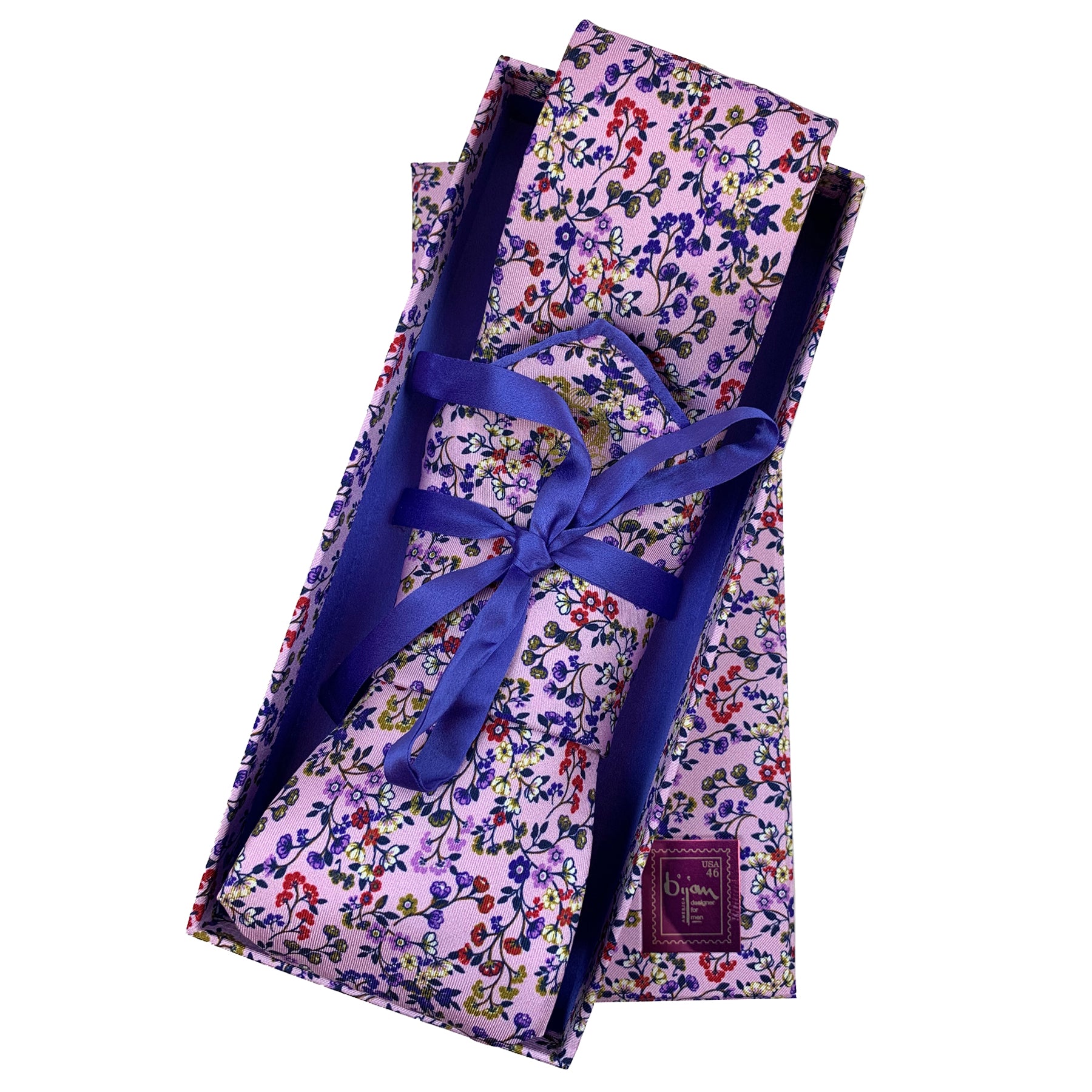 Bijan Pure Silk Tie Set House of Bijan