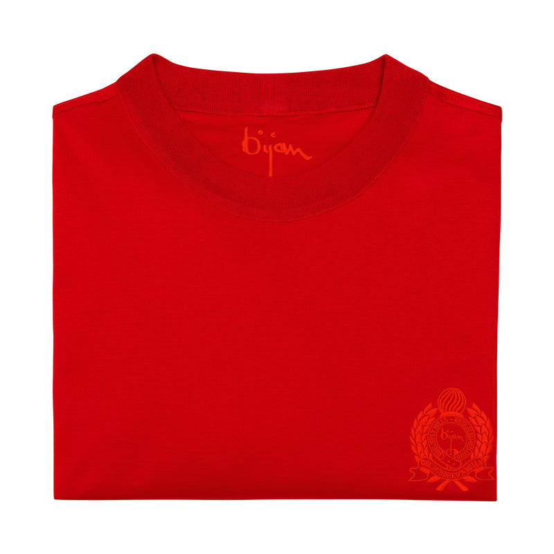 Bijan Red with Red Crest Short Sleeve T-Shirt