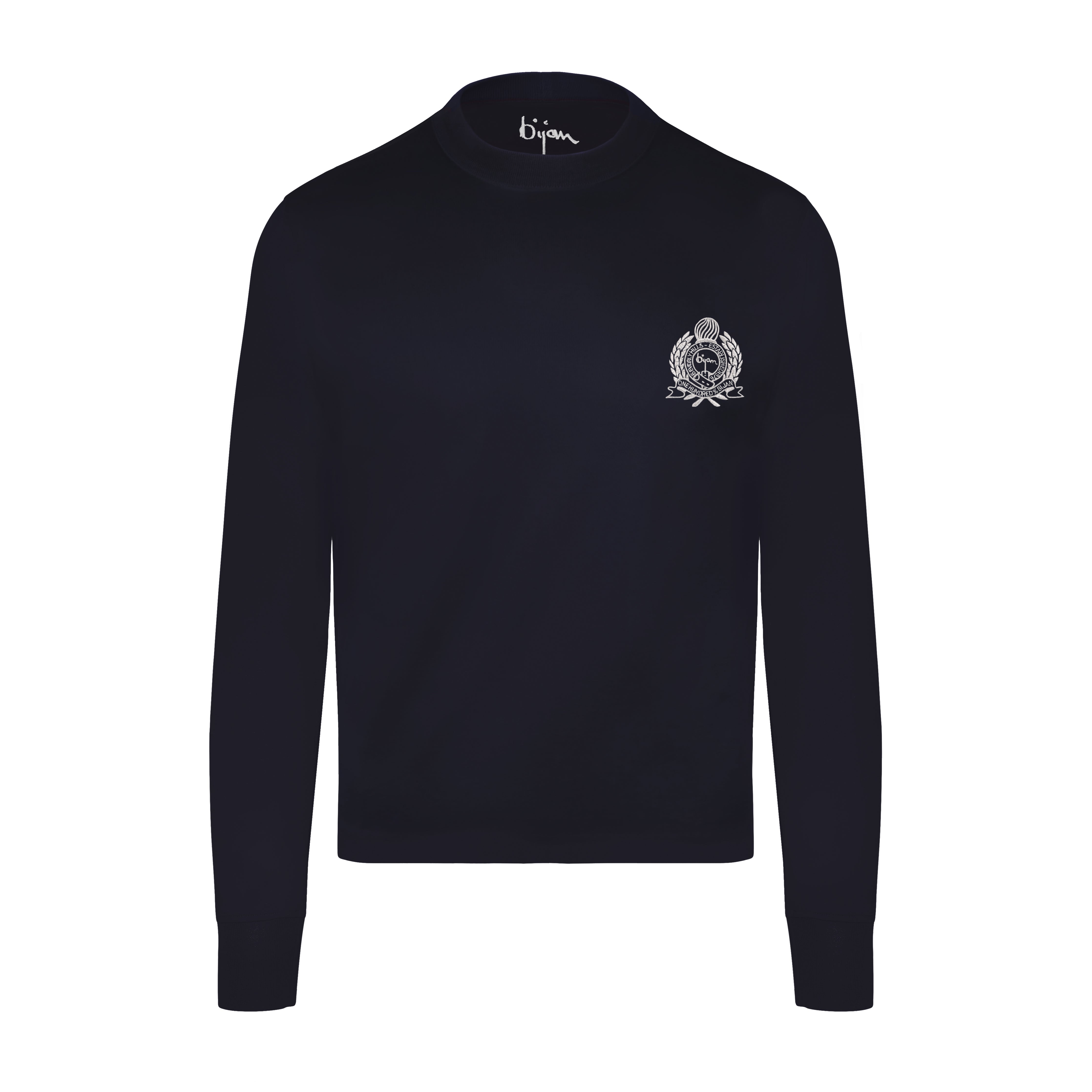Tシャツ・カットソー DAKS Navy logo pattern cowhide medium wallet DBWA5E290N2 LS_NavyMetallic_Front.jpg?v=
