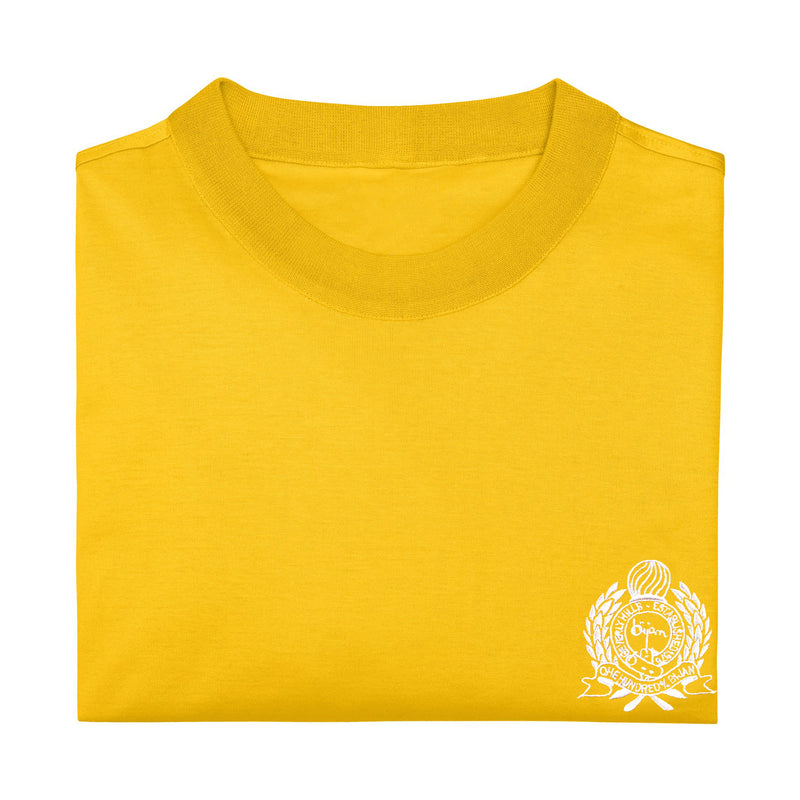 Bijan Yellow with White Crest Short Sleeve T-Shirt