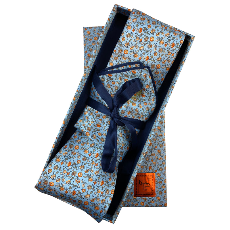 Bijan Pure Silk Tie Set