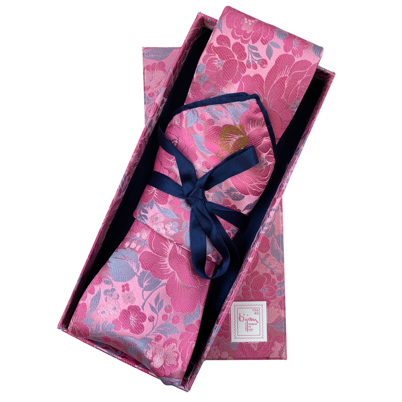 Bijan Pure Silk Tie Set