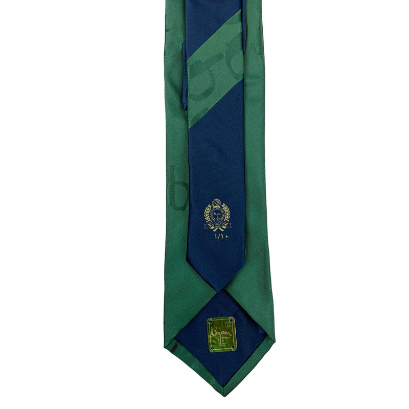 Limited Edition Special Silk Jacquard Bijan "b" Tie Set