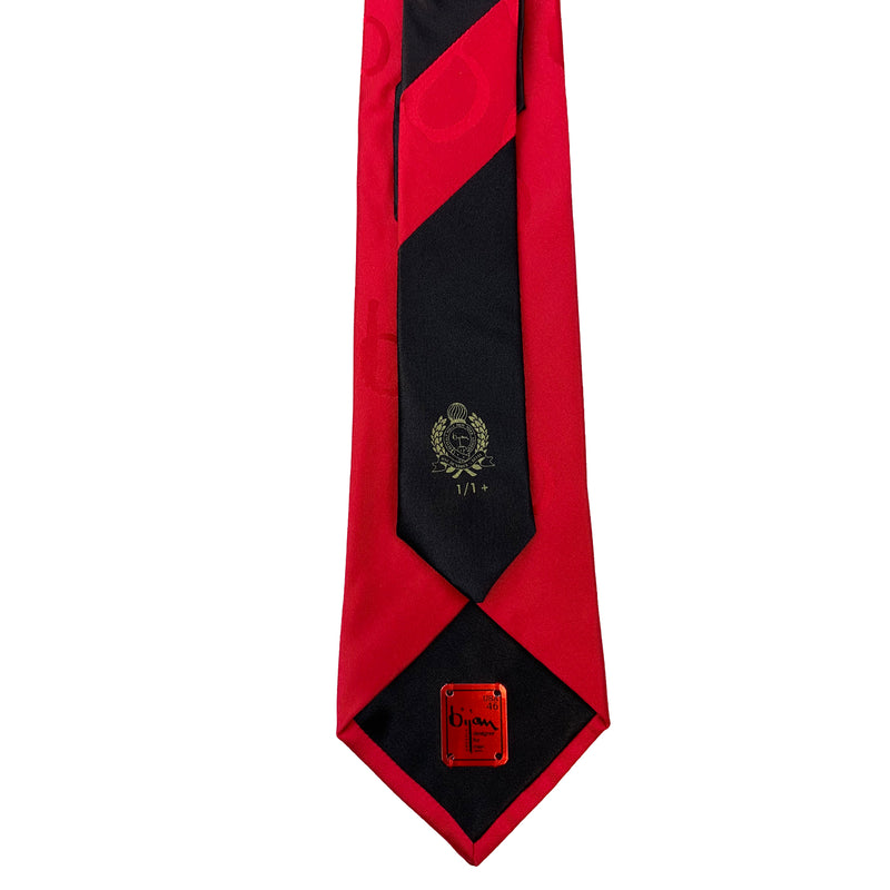Limited Edition Special Silk Jacquard Bijan "b" Tie Set