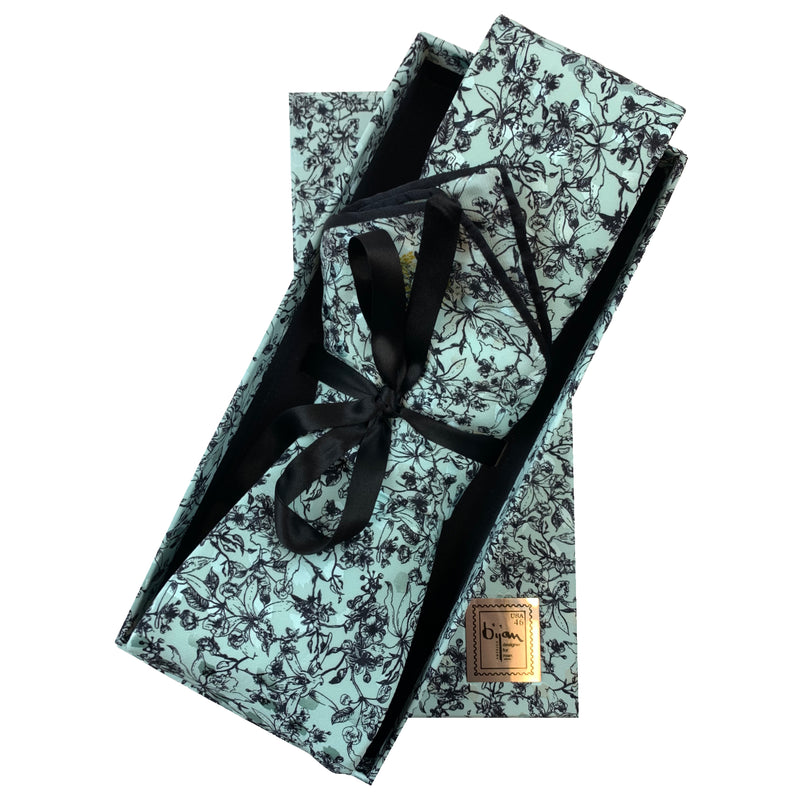 Bijan Pure Silk Tie Set