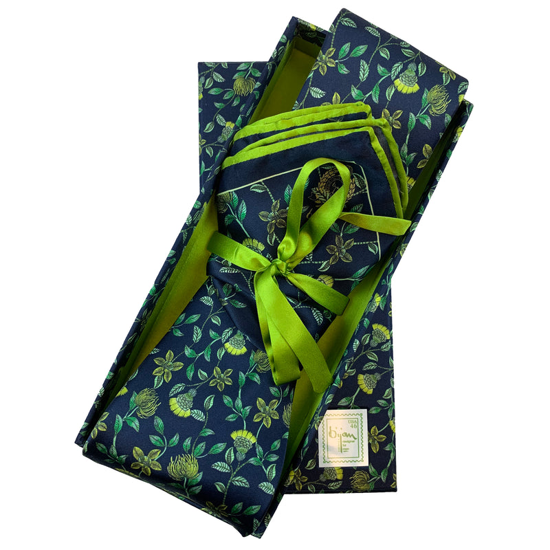 Bijan Pure Silk Tie Set