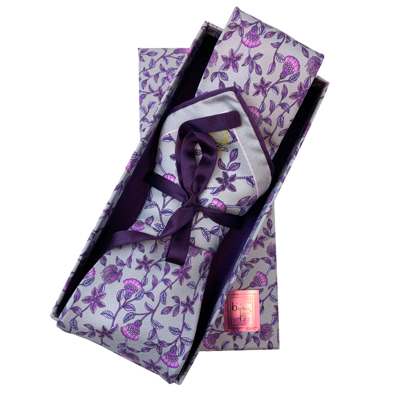 Bijan Pure Silk Tie Set