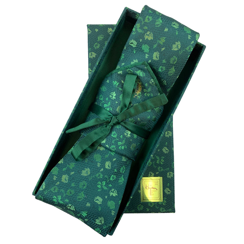 Bijan Pure Silk Tie Set