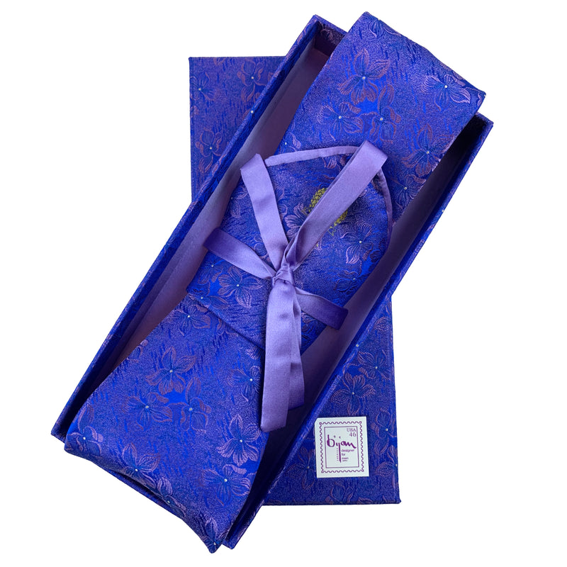 Bijan Pure Silk Tie Set