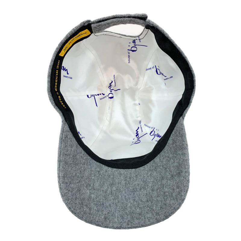 Light Grey Bijan Cashmere Cap