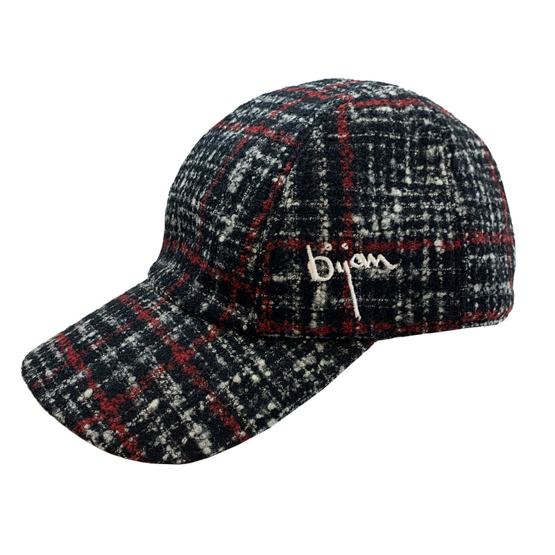 Multi Plaid Cashmere Cap