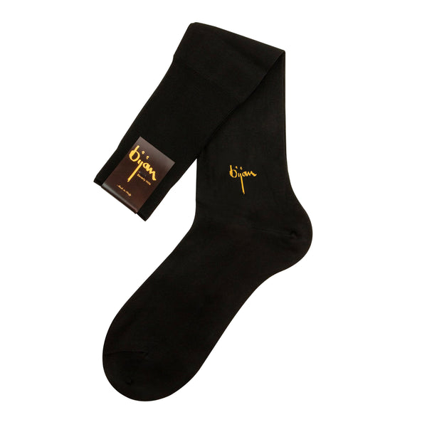 Black Dress Socks  House of Bijan