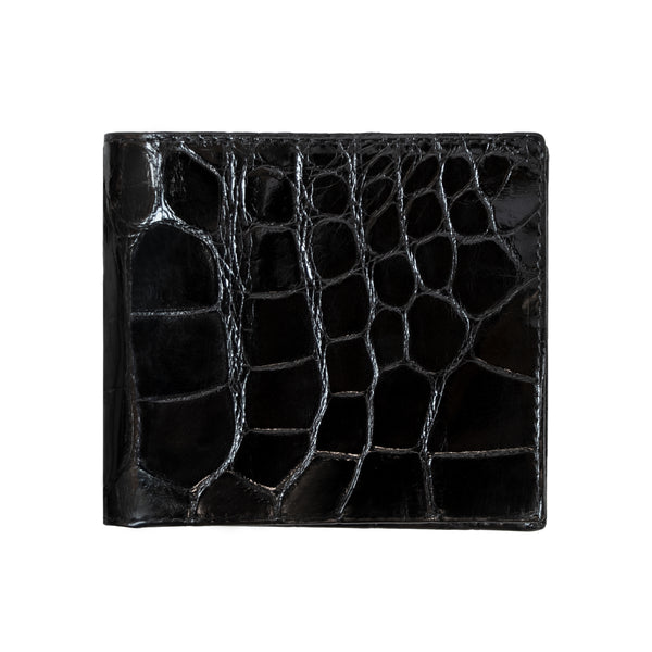 Black Alligator Bi-Fold Wallet