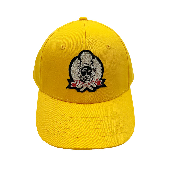 bijan Bijan Yellow with Silver Crest Cap