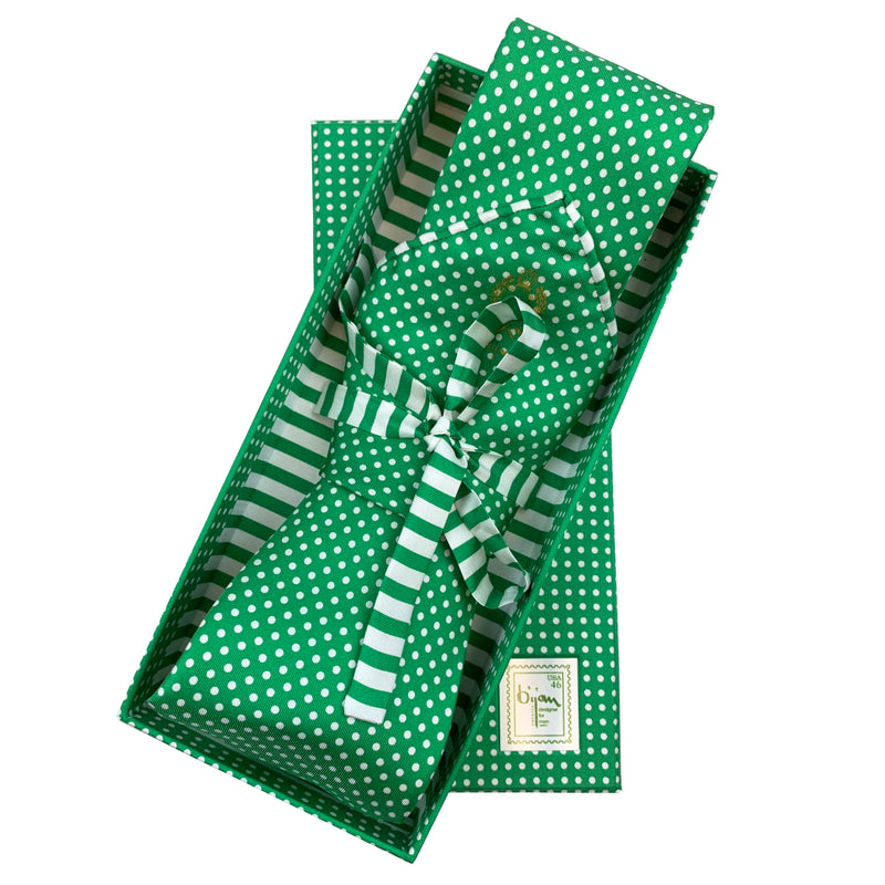 Bijan Pure Silk Tie Set