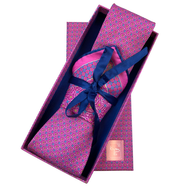 Bijan Pure Silk Tie Set