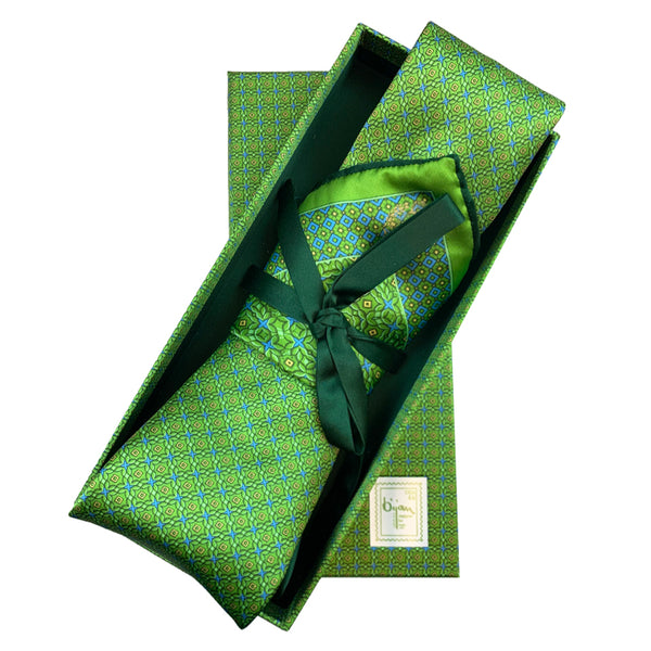 Bijan Pure Silk Tie Set