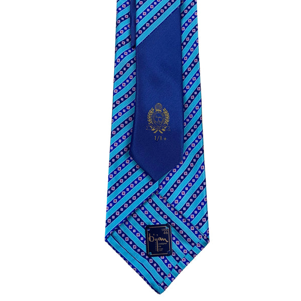Bijan Blue Pure Silk Tie Set