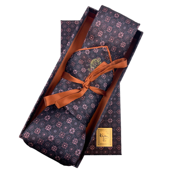 Bijan Pure Silk Tie Set