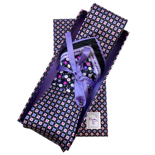 Bijan Pure Silk Tie Set
