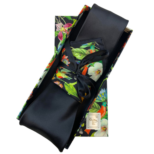 Bijan Pure Silk Tie Set