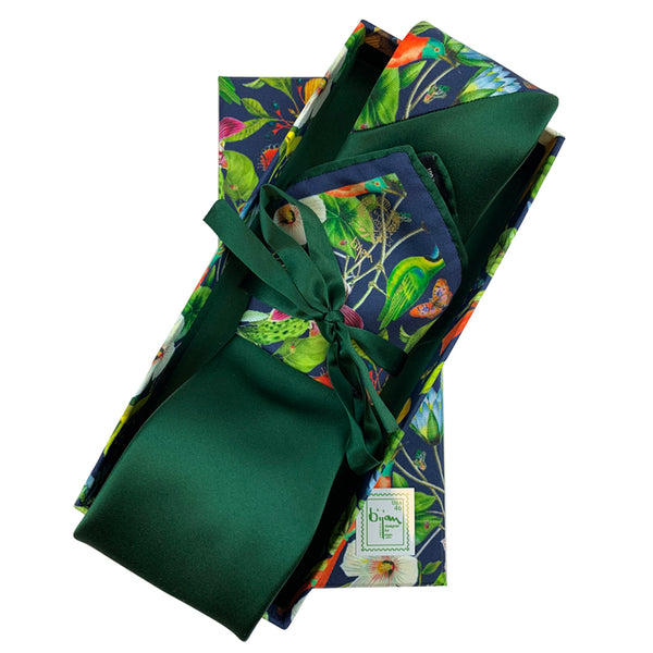 Bijan Pure Silk Tie Set