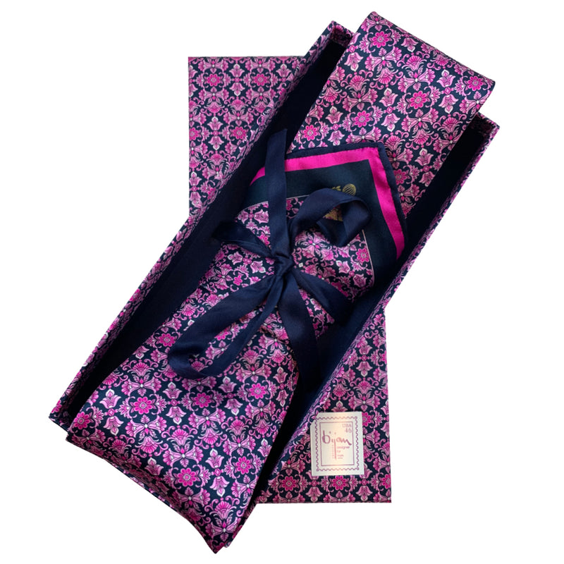 Bijan Pure Silk Tie Set