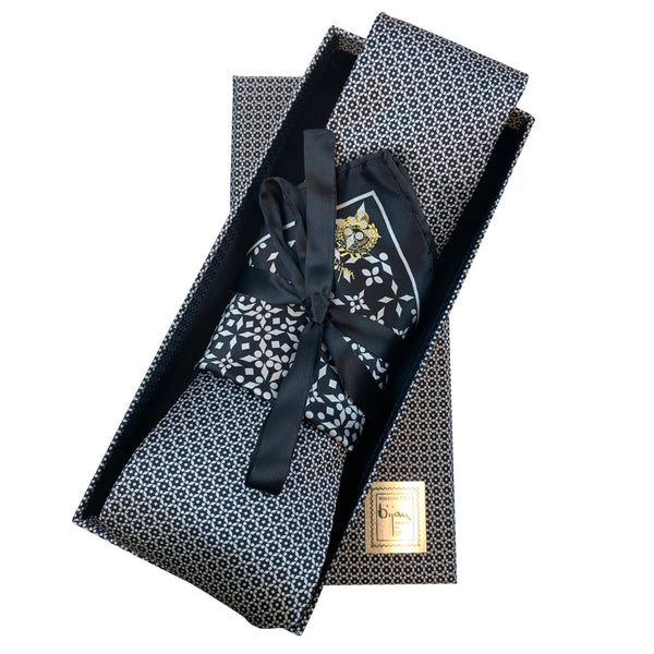 Bijan Pure Silk Tie Set