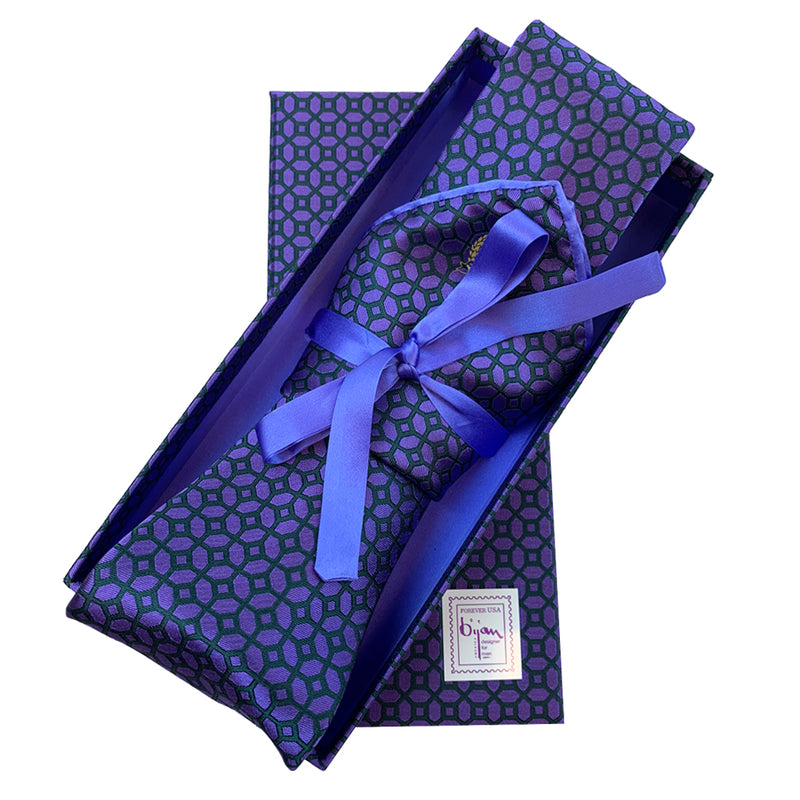 Bijan Pure Silk Tie Set