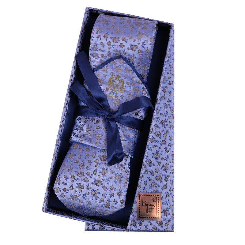 Bijan Pure Silk Tie Set