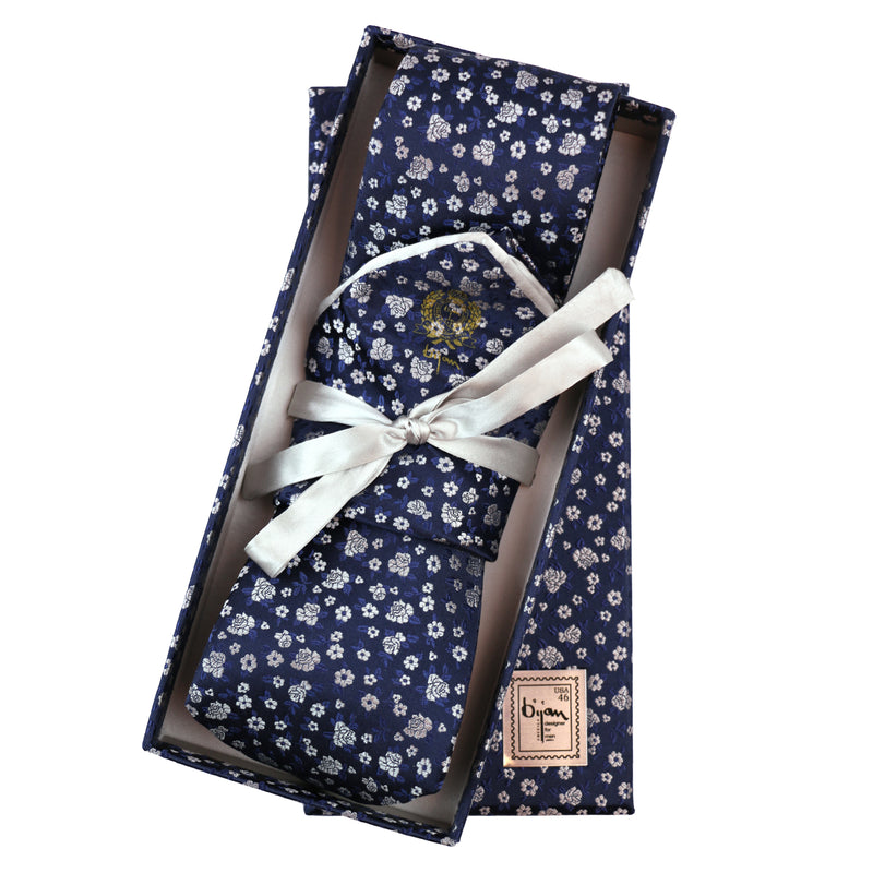 Bijan Pure Silk Tie Set
