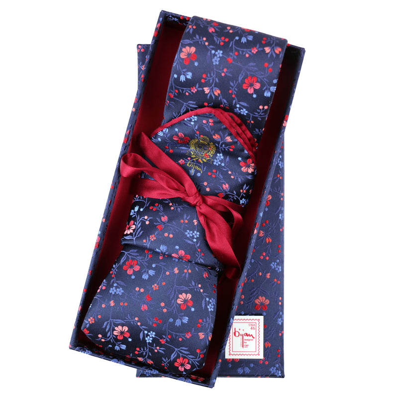 Bijan Pure Silk Tie Set