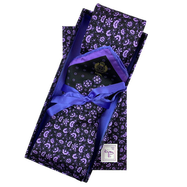 Bijan Pure Silk Tie Set