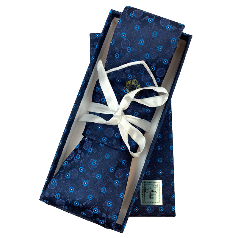 Bijan Pure Silk Tie Set