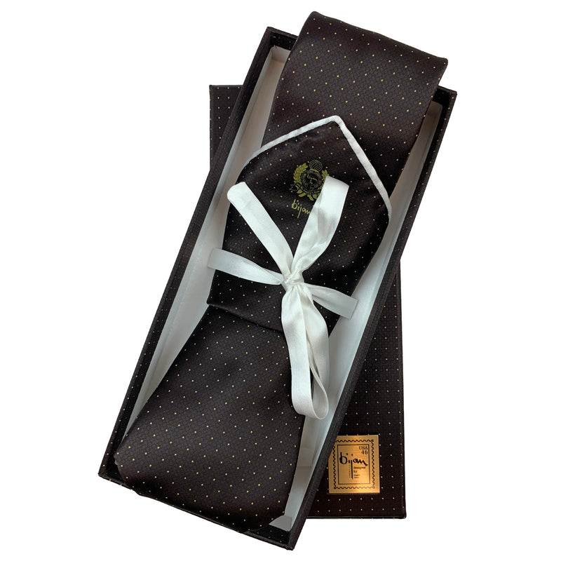 Bijan Pure Silk Tie Set