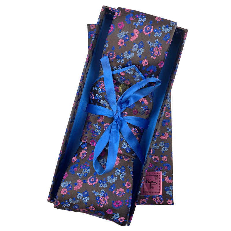 Bijan Pure Silk Tie Set