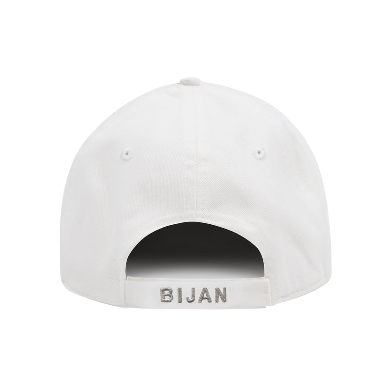 White with Silver Crest Cap