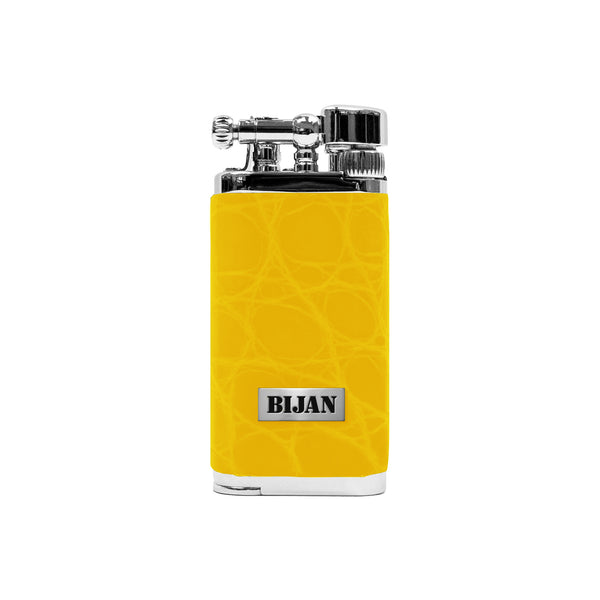 Bijan Yellow Alligator Vintage Lighter