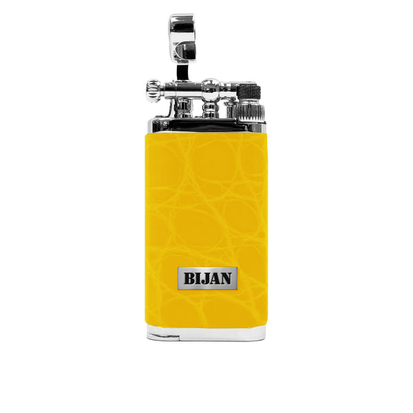 Bijan Yellow Alligator Vintage Lighter