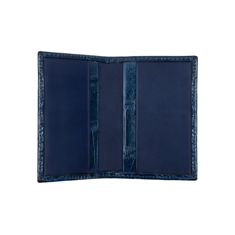 Ocean Blue Alligator Card Holder