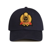 Navy with Gold Crest Cap