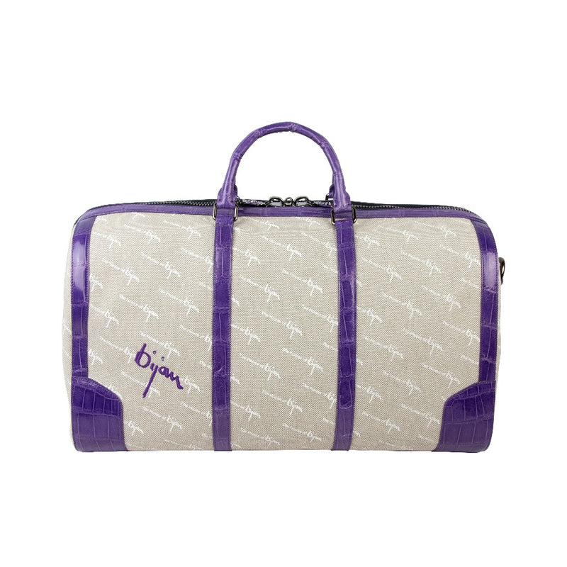 Bijan Purple Duffle Bag – House of Bijan
